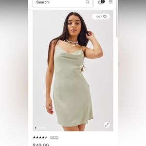 Urban outfitters mini slip dress